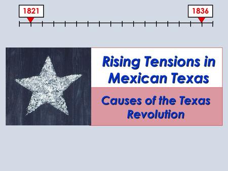 Rising Tensions in Mexican Texas