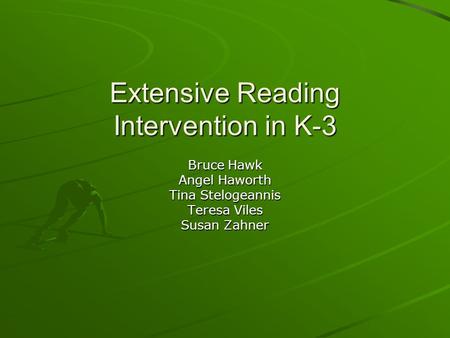 Extensive Reading Intervention in K-3