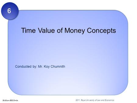 Time Value of Money Concepts