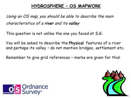 HYDROSPHERE – OS MAPWORK