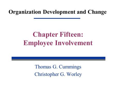 Organization Development and Change