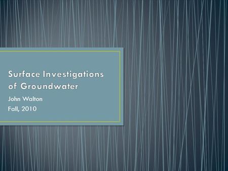 John Walton Fall, 2010. Grows over shallow water table areas High amount of evapotranspiration Water balance component Q out of reach = Q into.