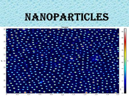 Nanoparticles.