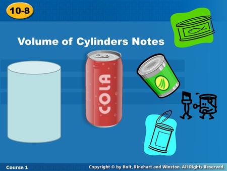 Volume of Cylinders Notes