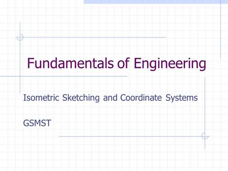 Fundamentals of Engineering