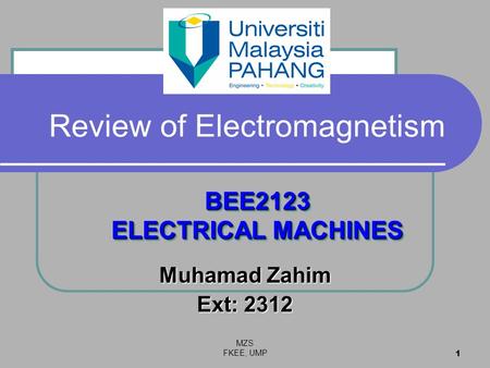 Review of Electromagnetism