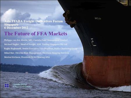 Asia FFABA Freight Derivatives Forum Singapore