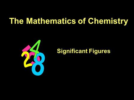 The Mathematics of Chemistry