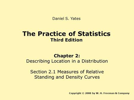 The Practice of Statistics