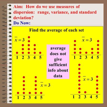 Find the average of each set