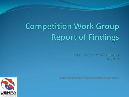 CWG Process Overview 5/08CWG formed to investigate comp issues – Philosophy: Small, intentioned group = more progress 10/08CWG Draft report to BoD – Next.