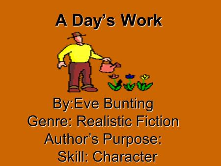 Genre: Realistic Fiction