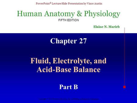 Fluid, Electrolyte, and Acid-Base Balance