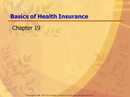 Basics of Health Insurance