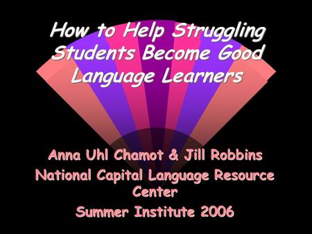 How to Help Struggling Students Become Good Language Learners