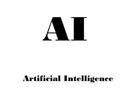 Artificial Intelligence