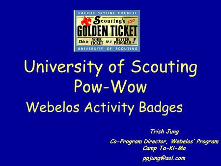 University of Scouting Pow-Wow