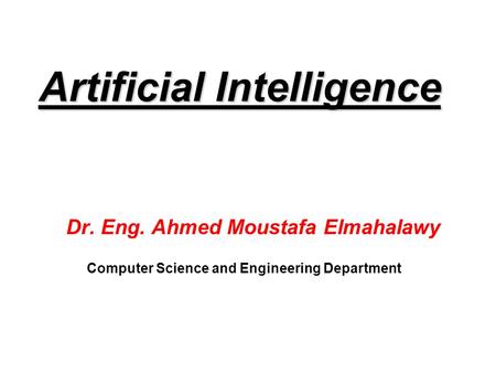 Artificial Intelligence