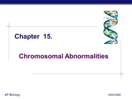 Chromosomal Abnormalities