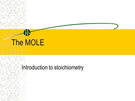 Introduction to stoichiometry