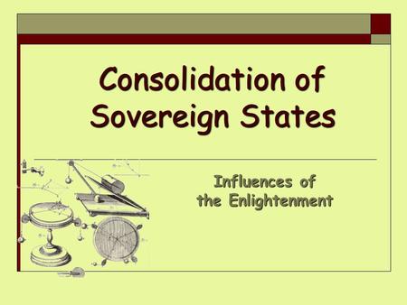 Consolidation of Sovereign States