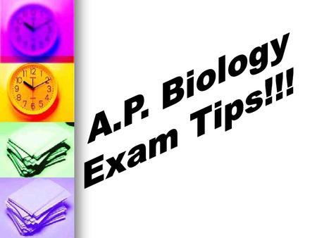 Multiple Choice: New format (2004)- 100 questions in 80 minutes 25% molecules and cells 25% heredity and evolution 50% organisms and populations ¼ point.