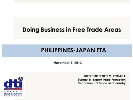 PHILIPPINES-JAPAN FTA