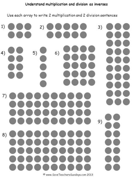 Understand multiplication and division as inverses