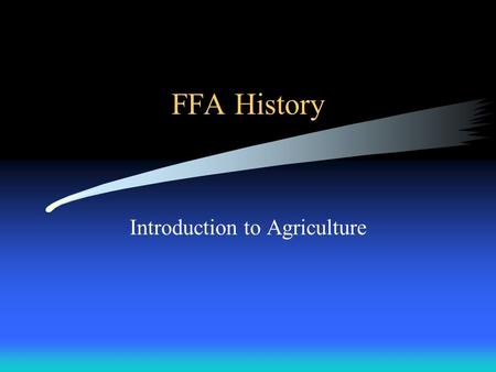 Introduction to Agriculture