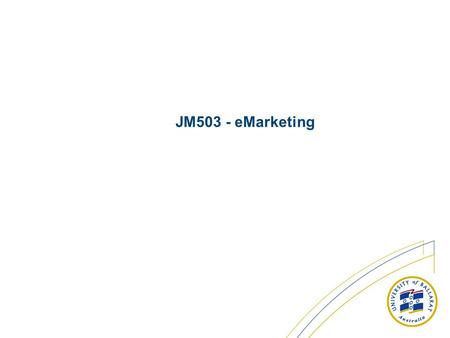 JM503 - eMarketing.