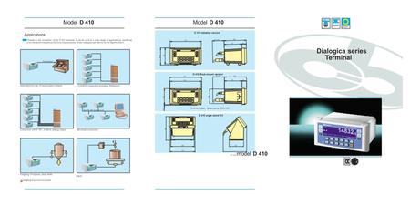 SINCERT Model D 410 EUROPEAN LABORATORIO COMMISSION D.G. XIII Reg. 034 N. 44 SPRINT SPECIFIC UNI EN ISO 9001-2000 PROJECTS SPI 072 D 410 tabletop version.