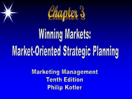 Market-Oriented Strategic Planning