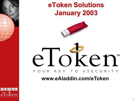 1 eToken Solutions January 2003 www.eAladdin.com/eToken.