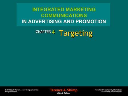 IN ADVERTISING AND PROMOTION