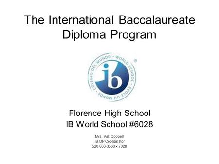 The International Baccalaureate Diploma Program