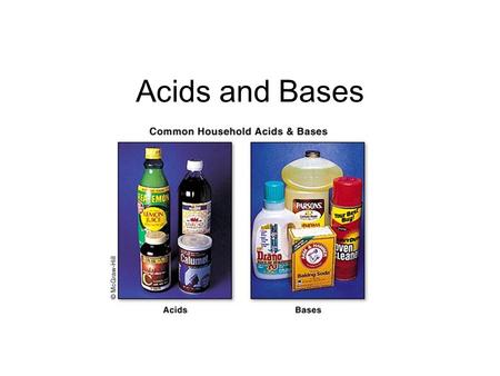 Acids and Bases.