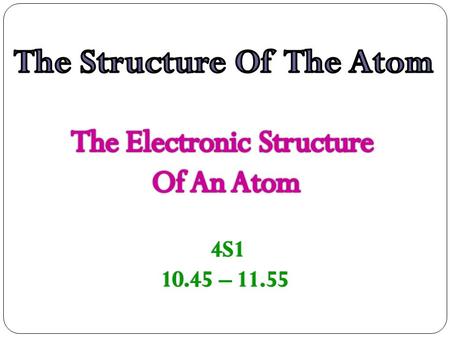 nucleus 1 st shell (max. 2 e - ) 2 nd shell (max. 8 e - ) 3 rd shell (max. 8 e - )