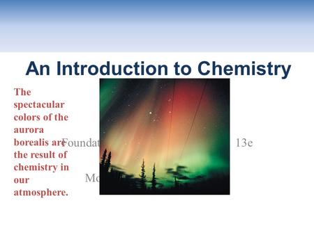 An Introduction to Chemistry