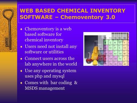 WEB BASED CHEMICAL INVENTORY SOFTWARE – Chemoventory 3.0