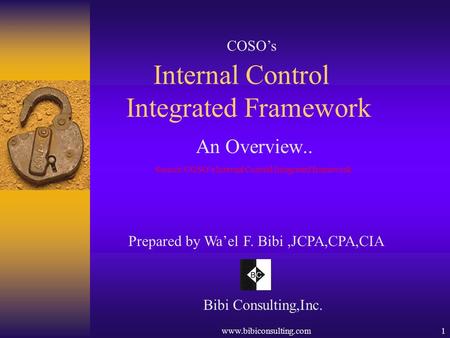 Internal Control Integrated Framework