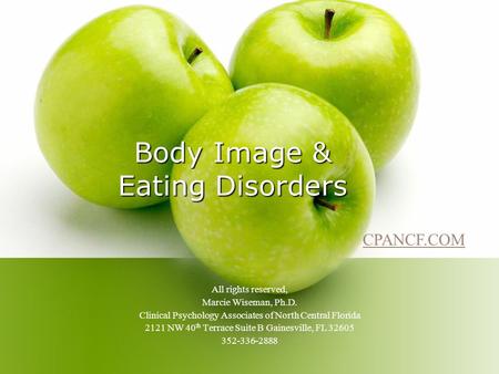 Body Image & Eating Disorders