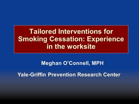 Yale-Griffin Prevention Research Center