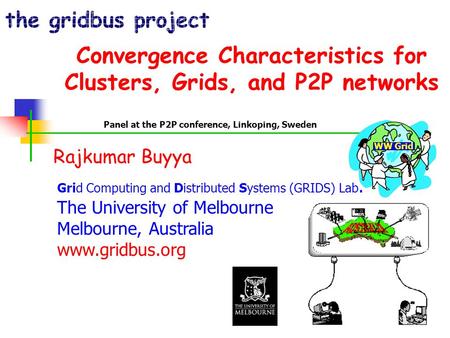 Convergence Characteristics for Clusters, Grids, and P2P networks