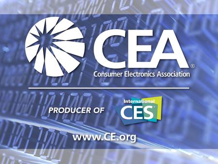 Copyright © 2007 Consumer Electronics Association Tim Herbert Sr. Director, Market Research Consumer Electronics Association Making Sense.