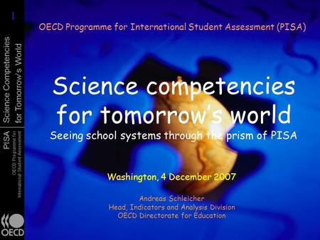 OECD Programme for International Student Assessment (PISA)