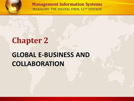 GLOBAL E-BUSINESS AND COLLABORATION