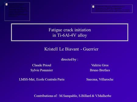 Fatigue crack initiation in Ti-6Al-4V alloy