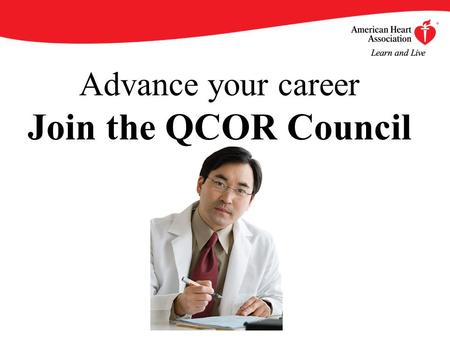 Advance your career Join the QCOR Council.