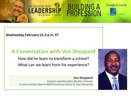 A Conversation with Von Sheppard