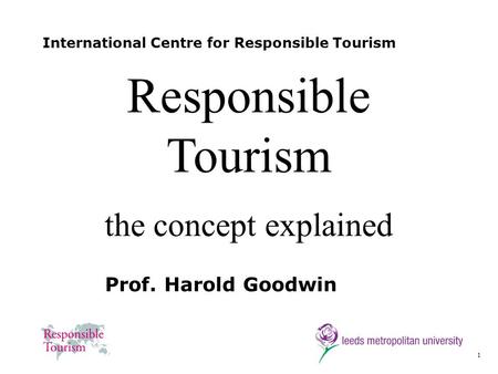 International Centre for Responsible Tourism